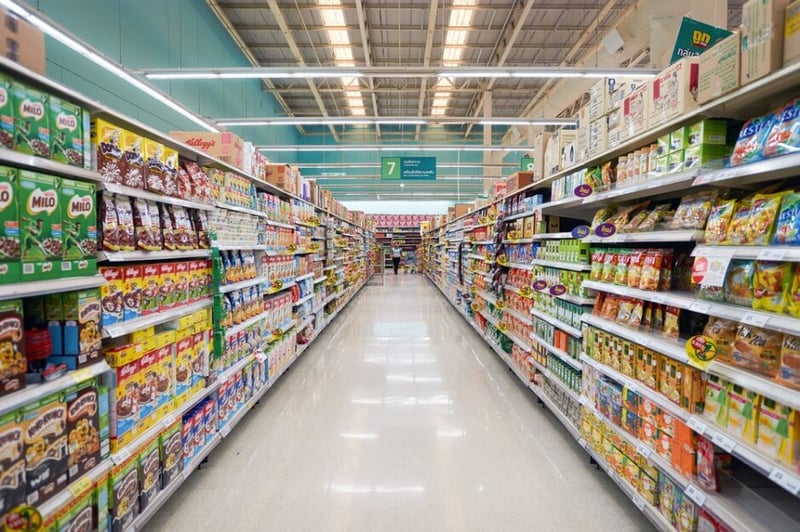 pasillo de supermercado